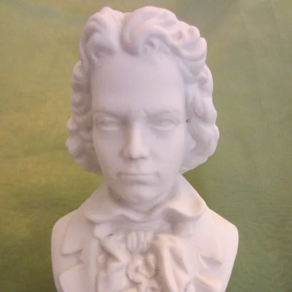 Andrea White Porcelain Composers Busts Made In Japan